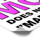 Nicht aus Money Funny Poster gemacht (Ecke)