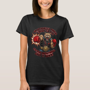 Nicht autorisierte Punch Crush Em All Panther T-Sh T-Shirt
