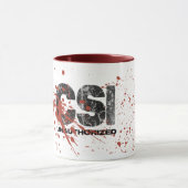 Nicht autorisierte Tasse des Blut-Spritzen-CSI (Zentrum)
