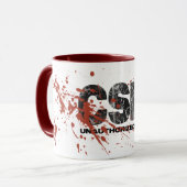 Nicht autorisierte Tasse des Blut-Spritzen-CSI (Vorderseite Links)