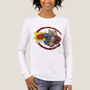 Nicht autorisiertes Punch Crush Em All Katzen-T-Sh Tri-Blend Shirt
