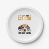 Nicht Beagle Pappteller (Vorderseite)