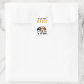 Nicht Beagle Runder Aufkleber (Tasche)