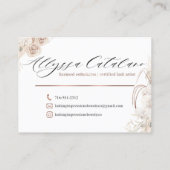 Nicht bearbeitbare Lashimpressionen Visitenkarte (Rückseite)