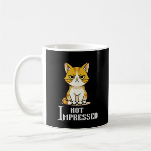 Nicht beeindruckt Grumpy Cat Lustiger Sarkastische Kaffeetasse