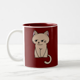 nicht beeindruckt zweifarbige tasse