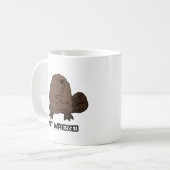 Nicht beeindruckter Biber individuell anpassbar Kaffeetasse (Vorderseite Links)