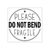 Nicht beißen, zerbrechliche Verpackung Gummistempel (Prägung)