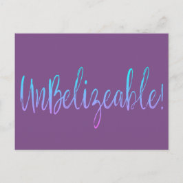 Nicht beleibbar! Postkarte