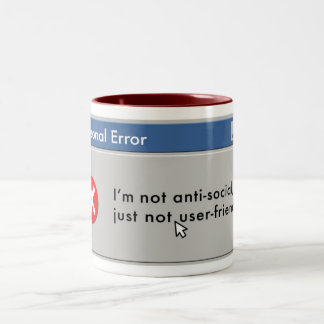 Nicht benutzerfreundliche Tasse