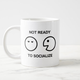 Nicht bereit zur Sozialisierung der 20oz-Tasse Jumbo-Tasse