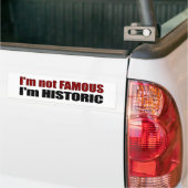 Nicht berühmt bin ich historisch autoaufkleber (Auf Lkw)
