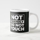 Nicht berühren Jumbo-Tasse (Rechts)