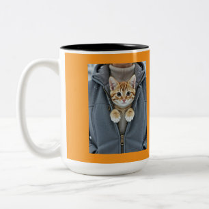 Nicht berühren, perfekte Katzenmutter, Zweifarbige Tasse