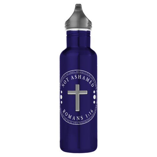 Nicht beschämt durch das Evangelium Christlich Ver Edelstahlflasche (Rechts)