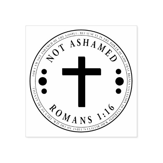 Nicht beschämt durch das Evangelium Christlich Ver Gummistempel (Prägung)