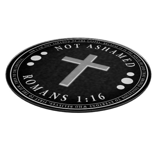 Nicht beschämt durch das Evangelium Christlich Ver Schneidebrett (Ecke)