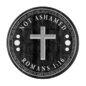 Nicht beschämt durch das Evangelium Christlich Ver Schneidebrett (Vorderseite)