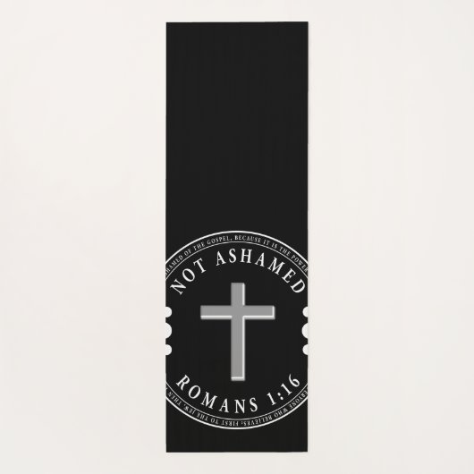 Nicht beschämt durch das Evangelium Christlich Ver Yogamatte (Rückseite)