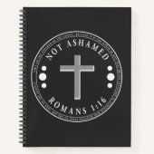 Nicht beschämt durch den Gospel Christlich Verse T Notizblock (Vorderseite)