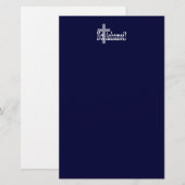 Nicht beschämt! Römer-1:16 (mit Kreuz) Briefpapier (Vorne/Hinten)
