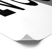 Nicht beschämt! Römer 1:16 (mit Kreuz) Poster (Ecke)