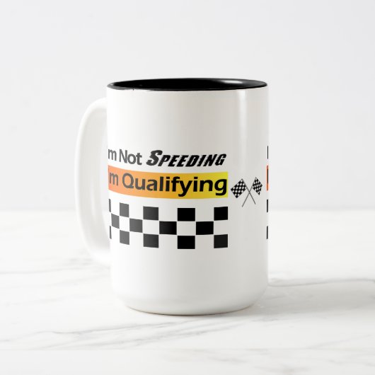 Nicht beschleunigend - qualifizierende zweifarbige tasse (Vorderseite Links)