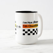 Nicht beschleunigend - qualifizierende zweifarbige tasse (VorderseiteRechts)