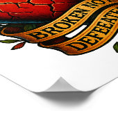 Nicht besiegt - Poster & PNG Download (Ecke)