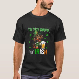 Nicht Betrunken bin ich Irish Patrick's Day Dackel T-Shirt