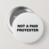Nicht bezahlt Protester Button (Vorne & Hinten)