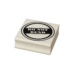 NICHT BIEGEN GUMMISTEMPEL