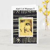 Nicht bin ICH eine Frau? Karte (Gelbe Blume)