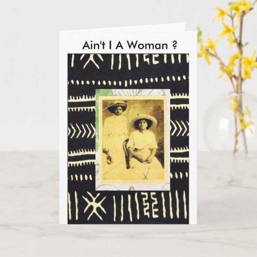 Nicht bin ICH eine Frau? Karte (Gelbe Blume)