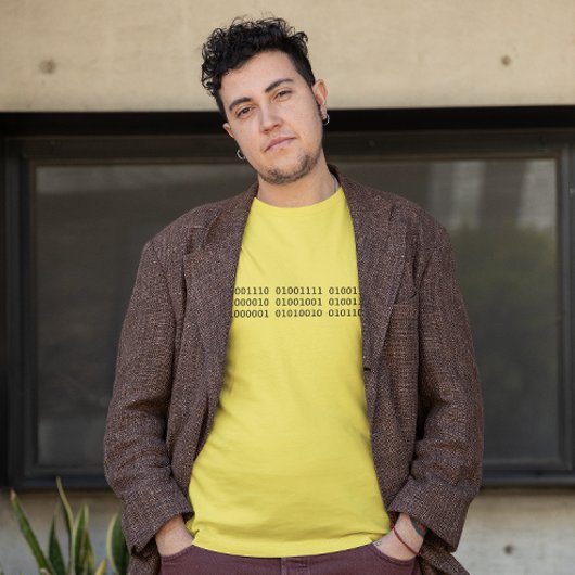 Nicht binär in Binärkode Teemaschine T-Shirt