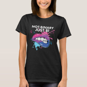 Nicht binär Nur Bi Bisexuell Regenbogen Stolz Bise T-Shirt