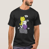 Nicht binär, sie sind Niedlich, nicht binär T-Shirt (Vorderseite)