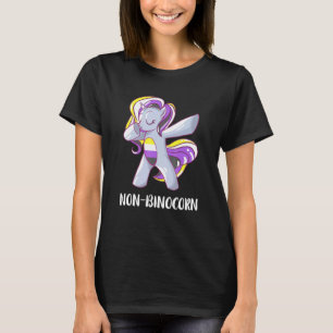 Nicht binäre Dabbing Unicorn LGBT, nichtbinär, Pre T-Shirt