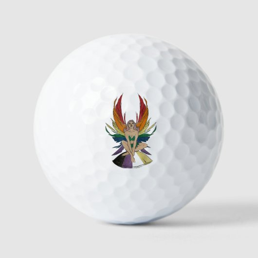 Nicht-binäre Fee Golfball (Vorderseite)