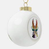 Nicht-binäre Fee Keramik Kugel-Ornament (Links)