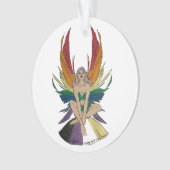 Nicht-binäre Fee Ornament (Vorderseite)