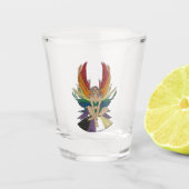 Nicht-binäre Fee Schnapsglas (Vorderseite)
