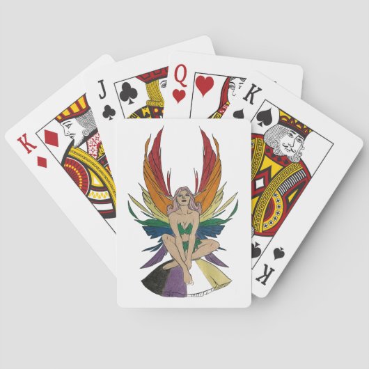 Nicht-binäre Fee Spielkarten (Rückseite)