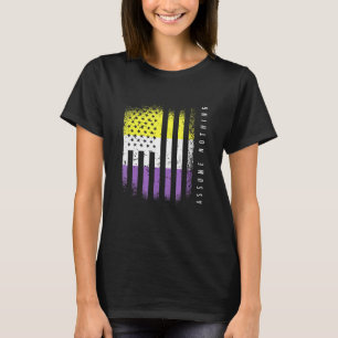 Nicht binäre Flag Enby Genderqueer Non-Binary T-Shirt