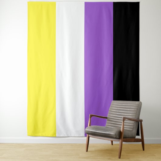 Nicht binäre Flag Extra große LGBT Wandteppich (Beispiel)