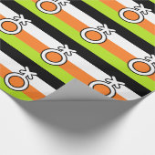 NICHT BINÄRE FLAG UND SYMBOL GESCHENKPAPIER (Ecke)