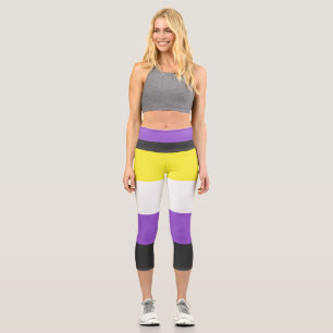 Nicht binäre Flagge Capri Leggings