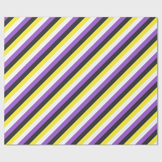Nicht-Binäre Flagge Geschenkpapier (Flach)