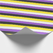 Nicht-Binäre Flagge Geschenkpapier (Ecke)