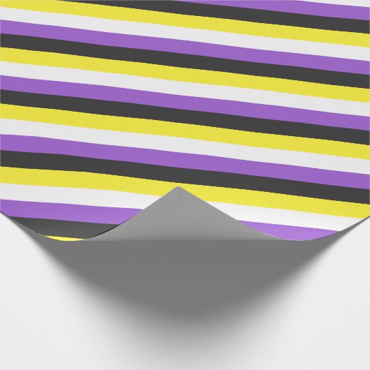 Nicht-Binäre Flagge Geschenkpapier (Ecke)